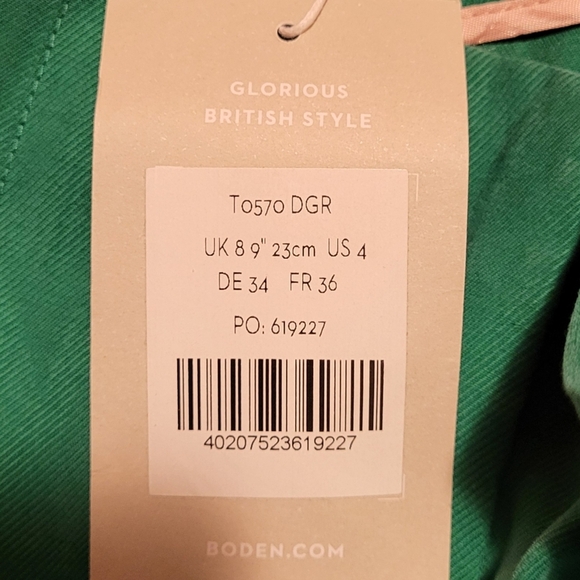 Boden Kelly Green Loose Shorts With Belt Size 4 NEW! - Picture 4 of 7